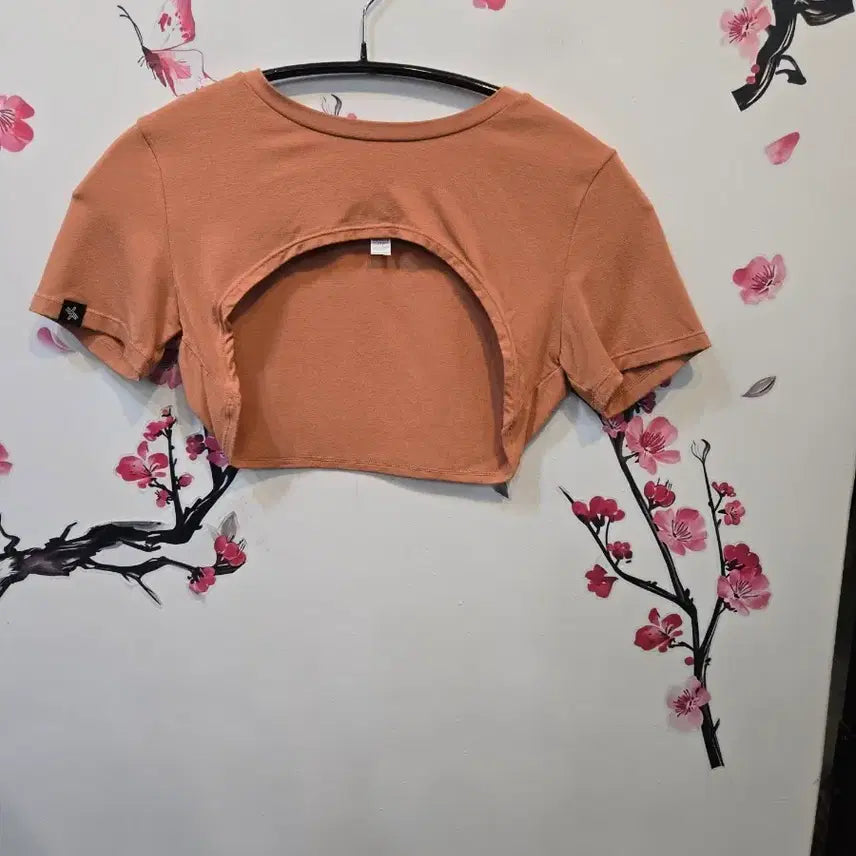 [BUNJANG] Xexymix Orange Cropped T-Shirt (Size S) / 젝시믹스 크롭티 오렌지색 S 특가 상품