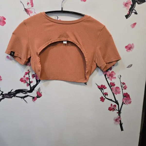 [BUNJANG] Xexymix Orange Cropped T-Shirt (Size S) / 젝시믹스 크롭티 오렌지색 S 특가 상품