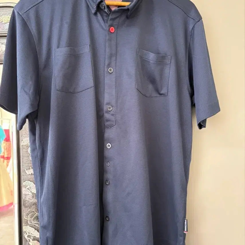 [BUNJANG] Fila Golf Men's Short Sleeve Polo Shirt Navy / FILA GOLF 남성 반팔 카라 티셔츠 네이비 110사이즈