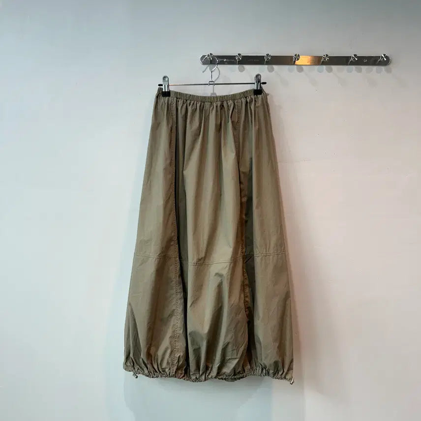 [BUNJANG] Beige Balloon String Skirt / 베이지 벌룬 스트링 스커트