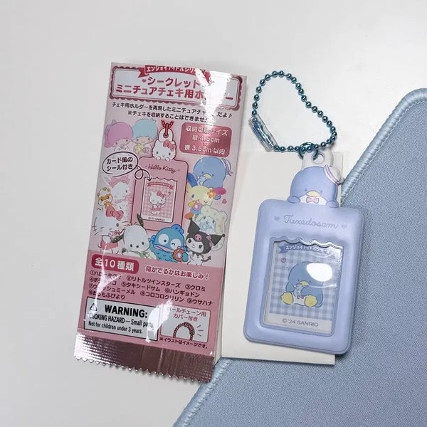 [BUNJANG] Sanrio Tuxedo Sam ID Photo Holder Keychain / 산리오 턱시도샘 증명사진 포토 홀더키링
