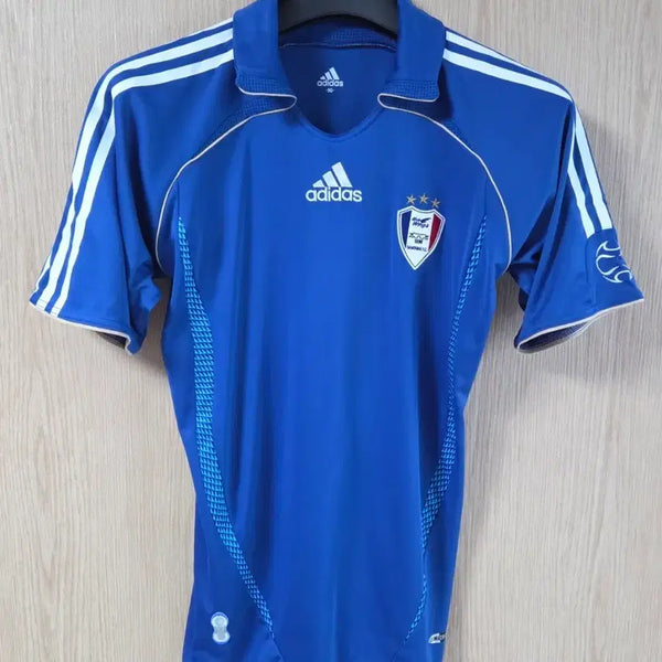 [BUNJANG] Adidas Suwon Samsung Bluewings Retro Jersey 07-08 Season / (착샷) 아디다스 수원삼성 블루윙즈 유니폼 져지 07-08 시즌 레트로