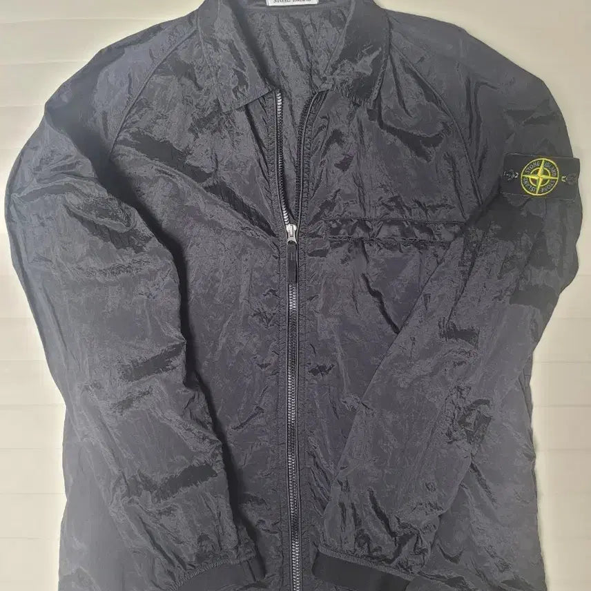 [BUNJANG] Stone Island 22SS Nylon Metal Overshirt Black Large / 스톤아일랜드 22ss 나일론 메탈 오버셔츠, 블랙, 한글택, 라지
