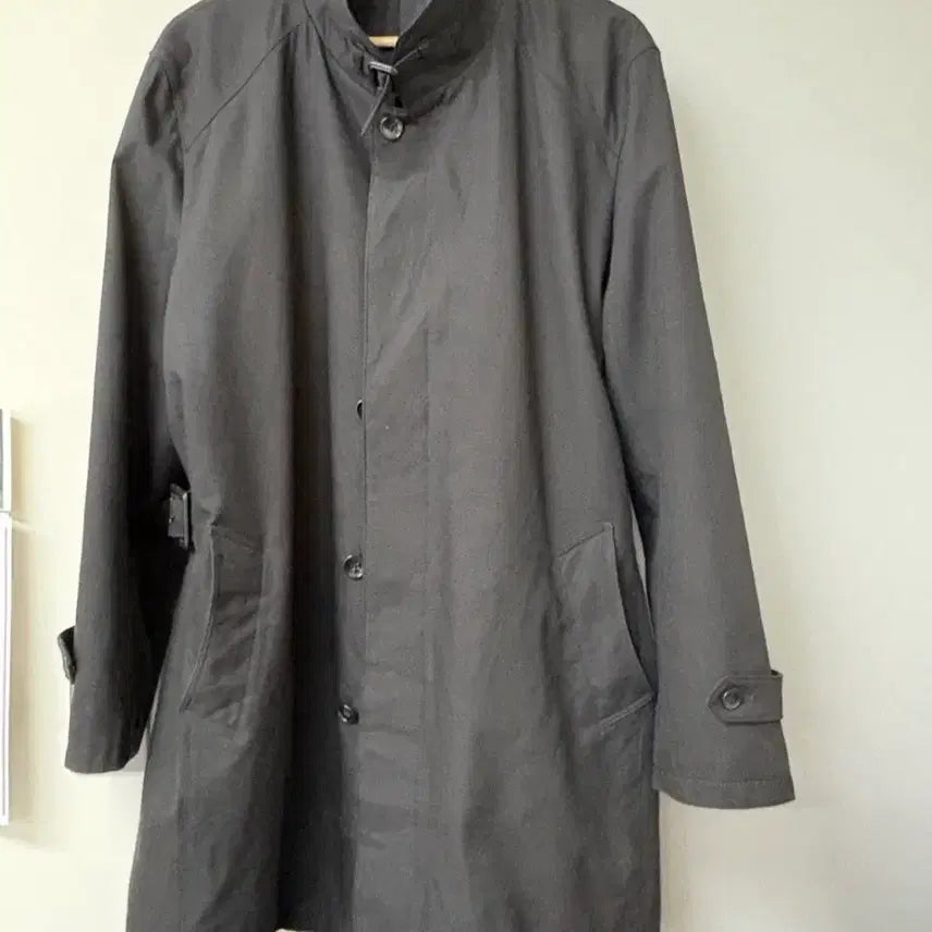 [BUNJANG] Men's Black Trench Coat / 남성용 트렌치코트 검정색