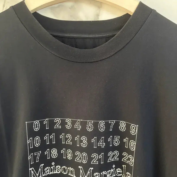 [BUNJANG] Maison Margiela Numbering Short Sleeve T-Shirt Black XL / (50) 메종 마르지엘라 넘버링 반팔 티셔츠 블랙 XL