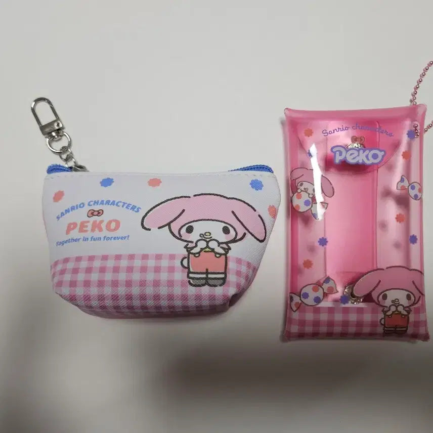 [BUNJANG] Sanrio Peko My Melody Pouch Card Holder Coin Purse Bundle Set / 산리오 페코 마이멜로디 파우치 카드지갑 동전지갑 일괄