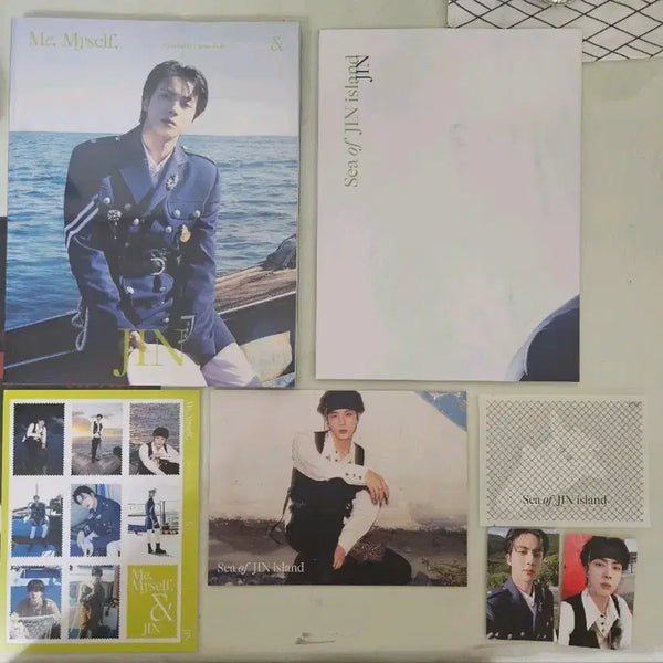 [BUNJANG] BTS Jin Special 8 Photo-Folio Me, Myself, and Jin 'Sea of JIN island' (Sealed) / [풀셋] 방탄소년단 BTS 석진 Me, Myself, and Jin
