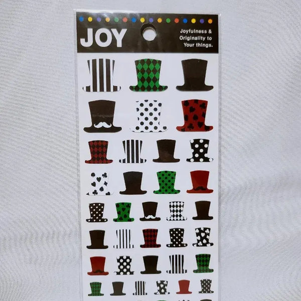 [BUNJANG] Vintage Patterned Hat Stickers / [고전문구] 패턴 모자 스티커