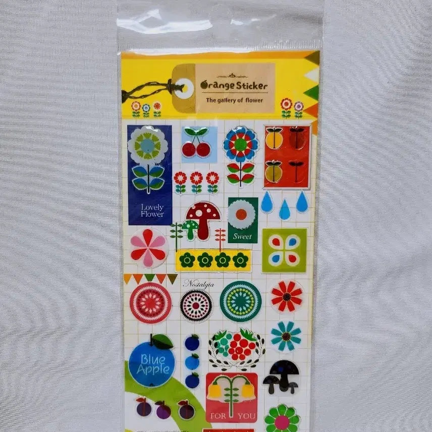 [BUNJANG] Flower Gallery Flower Sticker / [고전문구] 플라워 갤러리 꽃 스티커