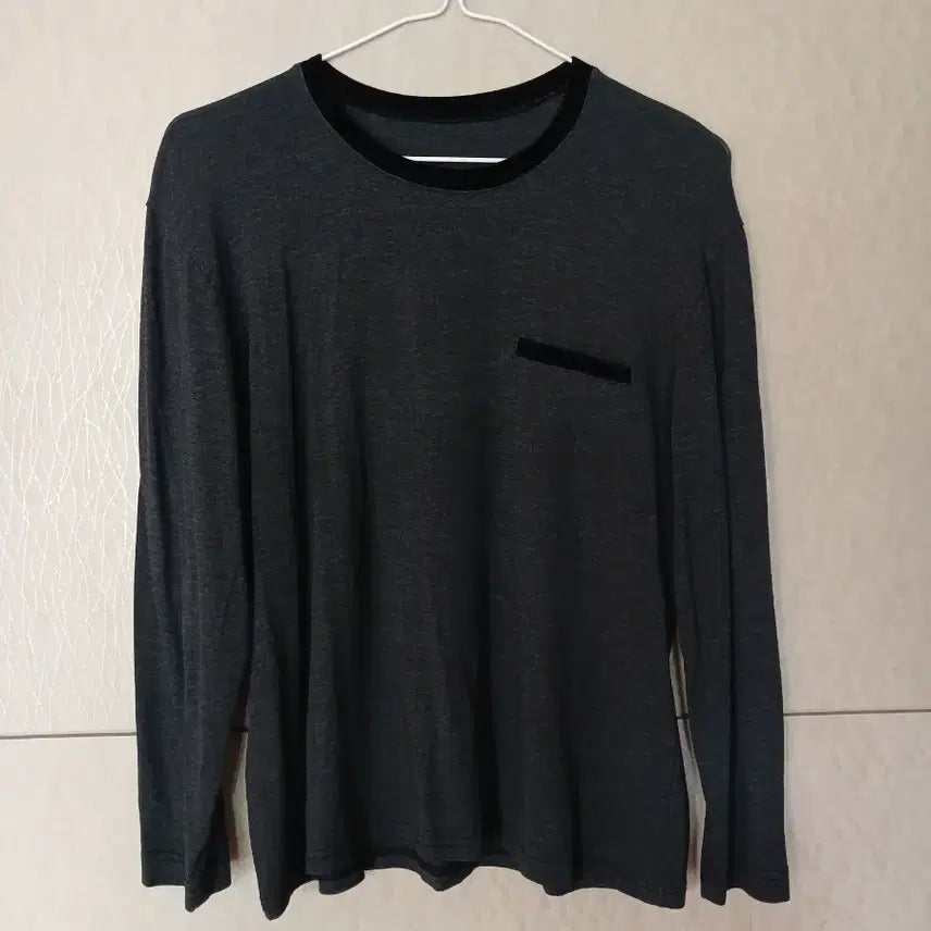 [BUNJANG] Basic Round Neck Long Sleeve T-Shirt / 기본 라운드넥 긴팔 티셔츠