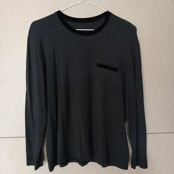 [BUNJANG] Basic Round Neck Long Sleeve T-Shirt / 기본 라운드넥 긴팔 티셔츠