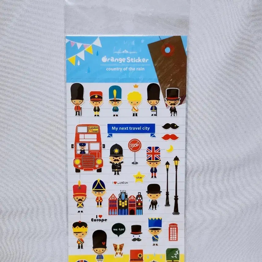 [BUNJANG] Vintage Stationery: Rainy City Travel Stickers / [고전문구] 비내리는 도시 여행 스티커