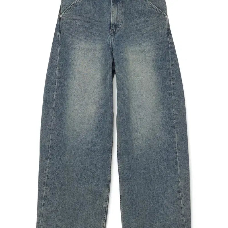 [BUNJANG] HAECHINGROOM Wide Curve Jeans Vintage Blue L / 해칭룸 Wide Curve Jeans Vintage Blue L