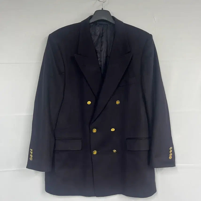 [BUNJANG] Burberry Double Gold Button Cashmere Blazer / 버버리 더블 금장 캐시미어 블레이저 52R