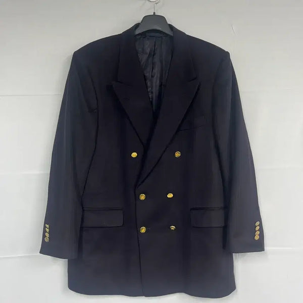 [BUNJANG] Burberry Double Gold Button Cashmere Blazer / 버버리 더블 금장 캐시미어 블레이저 52R