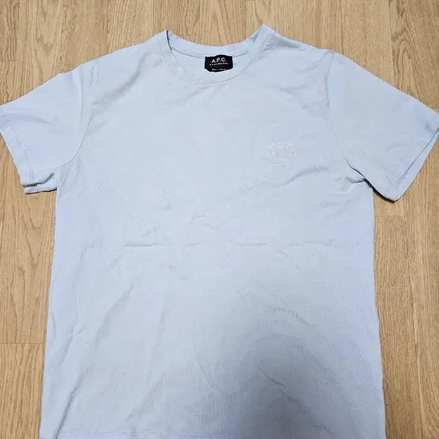 [BUNJANG] A.P.C. Light Blue Short Sleeve T-Shirt Size L / A.P.C. 반팔 티셔츠 라이트 블루 100