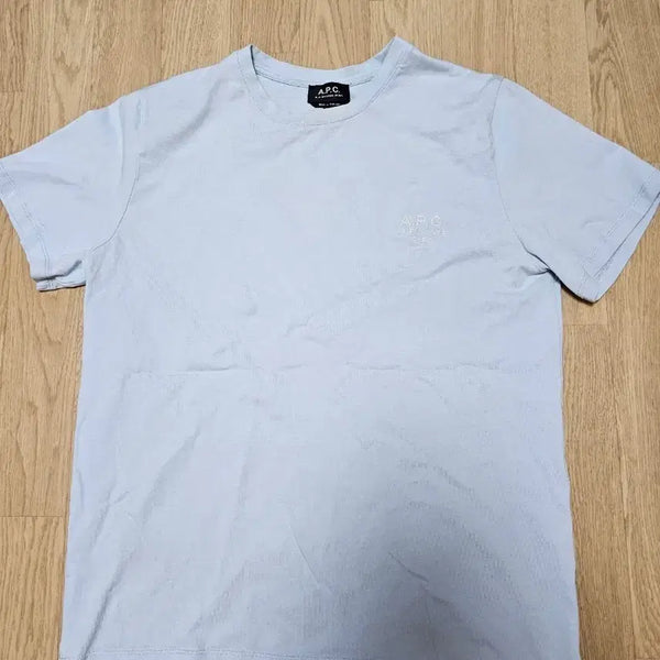 [BUNJANG] A.P.C. Light Blue Short Sleeve T-Shirt Size L / A.P.C. 반팔 티셔츠 라이트 블루 100