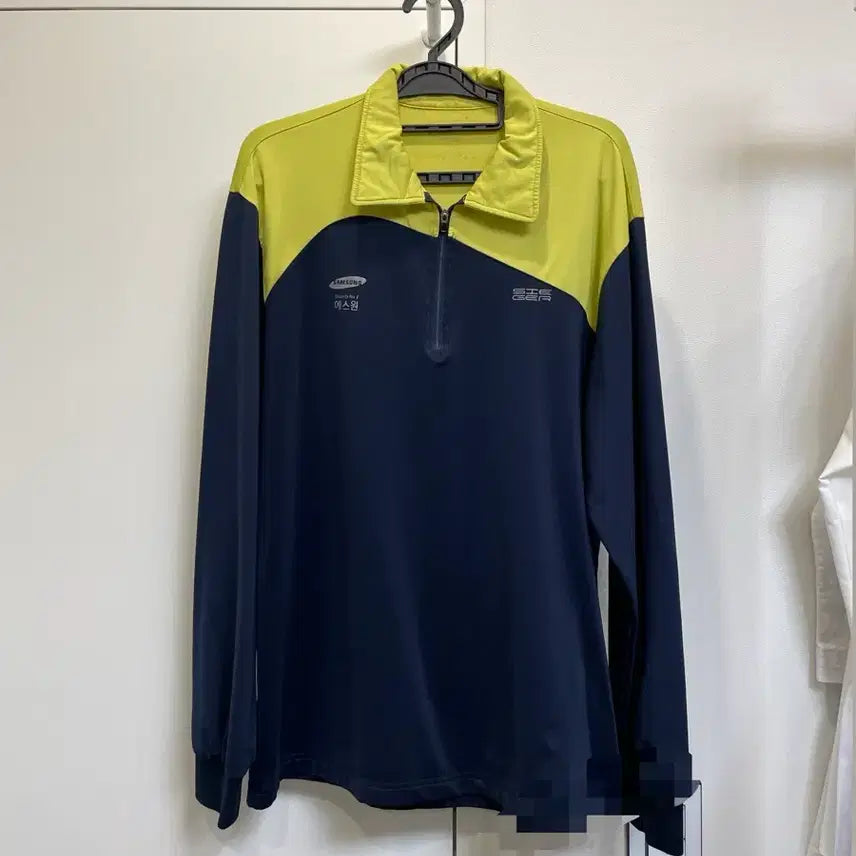 [BUNJANG] Samsung S1 Taekwondo Half-Zip Long Sleeve T-Shirt / 삼성에스원 태권도 반집업