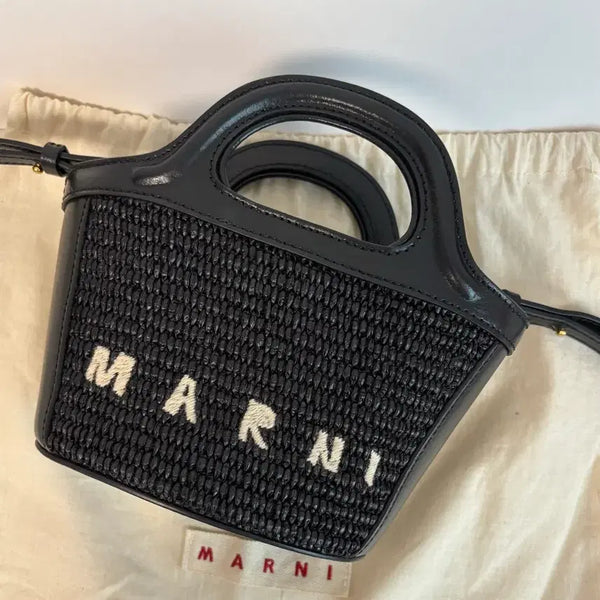 [BUNJANG] Marni Raffia Micro Tote Bag / 마르니 라피아백 (토트와 크로스 가능)