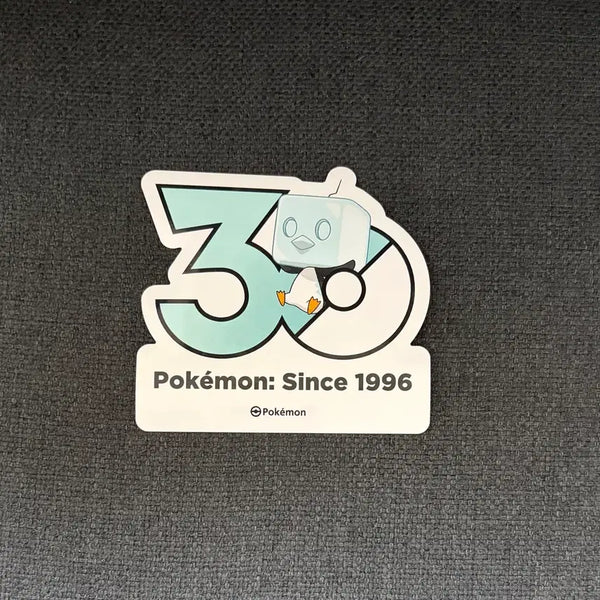 [BUNJANG] Pokemon 30th Anniversary Logo Sticker (Bing-Cubo) / 한국한정] 포켓몬 30주년 로고 스티커 빙큐보