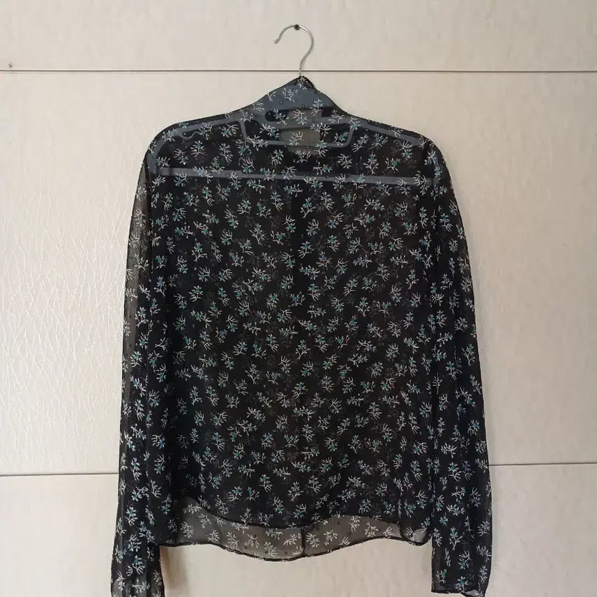 [BUNJANG] Floral Sheer Blouse / 꽃무늬 시스루 블라우스