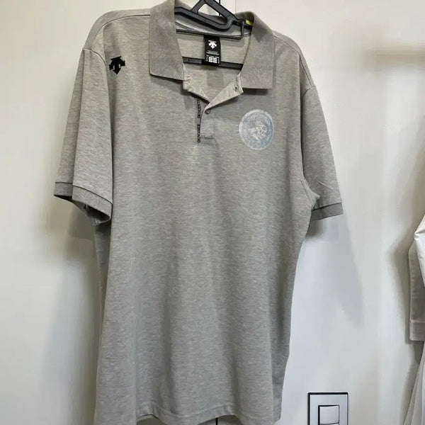 [BUNJANG] Korea Gas Corporation DESCENTE Short-Sleeve Collar T-Shirt (Men's 105) / 한국가스공사 태권도 카라티