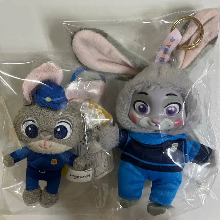 [BUNJANG] Zootopia Judy Doll Keychain Set / 2개일괄) 주토피아 주디 인형 키링