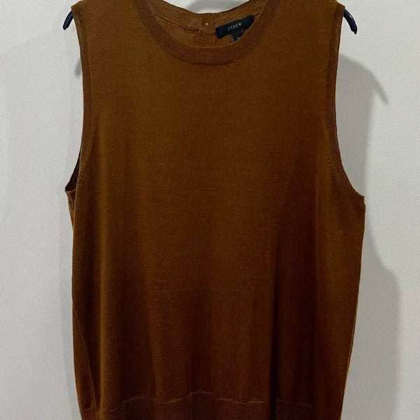 [BUNJANG] J.Crew Merino Wool Knit Top (Brown, Blue) - Set of 2 / 제이크루 니트탑