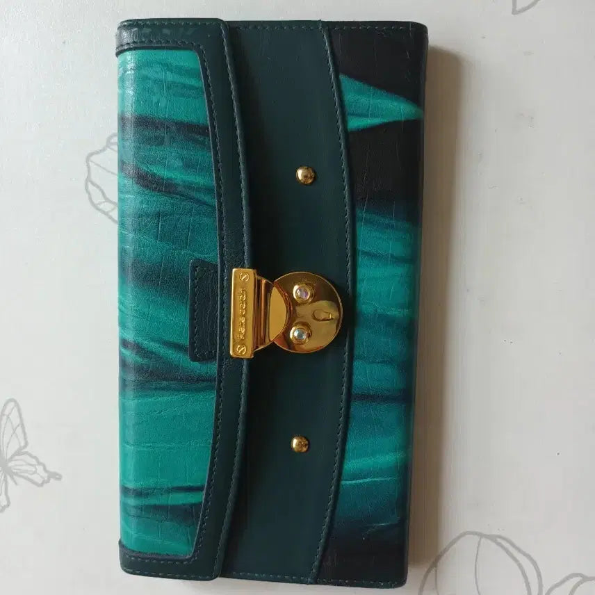 [BUNJANG] Pierre Cardin Women's Long Wallet Green / 피에르가르뎅 여성 장지갑 그린</div> 미사용품