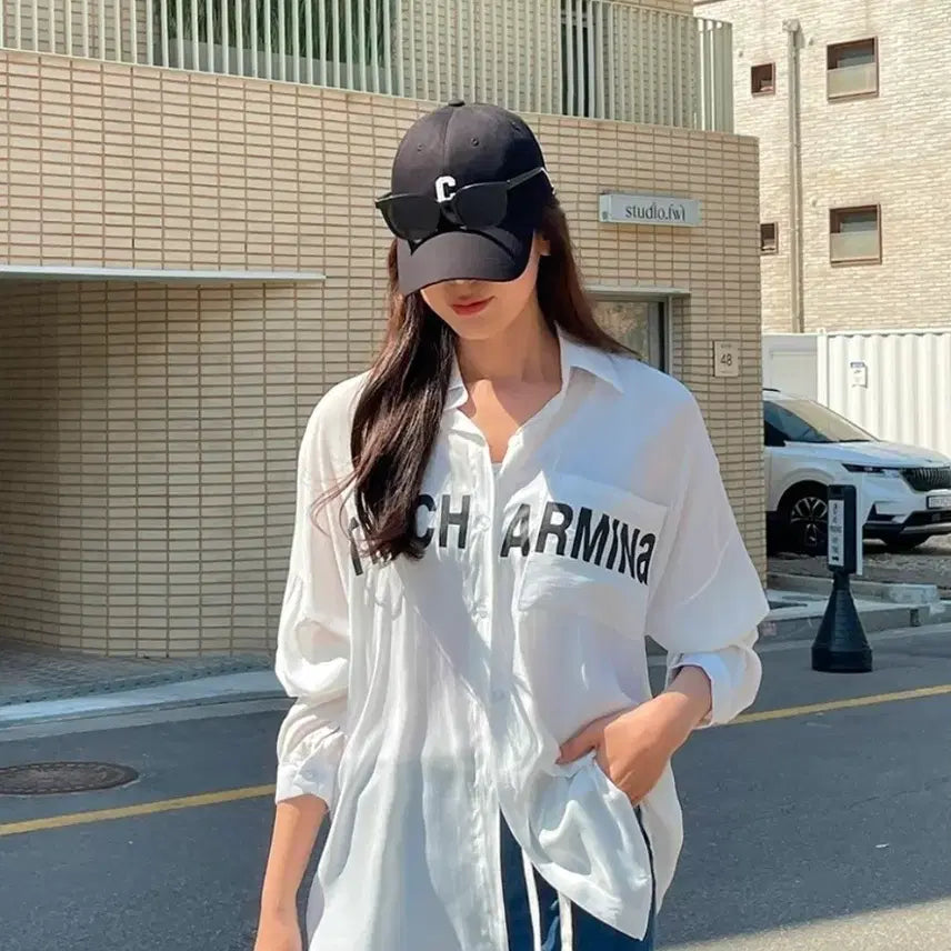 [BUNJANG] Oversized White Shirt / 오버사이즈 화이트 셔츠