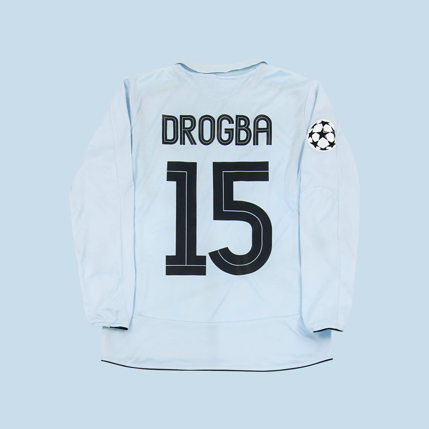 [BUNJANG] Umbro Chelsea FC 2005-2006 Champions League Away Long Sleeve Didier Drogba Player Issue Jersey M / 엄브로 첼시 유니폼 05 06 챔스 원정 긴팔 드록바 선수지급용 해외 M