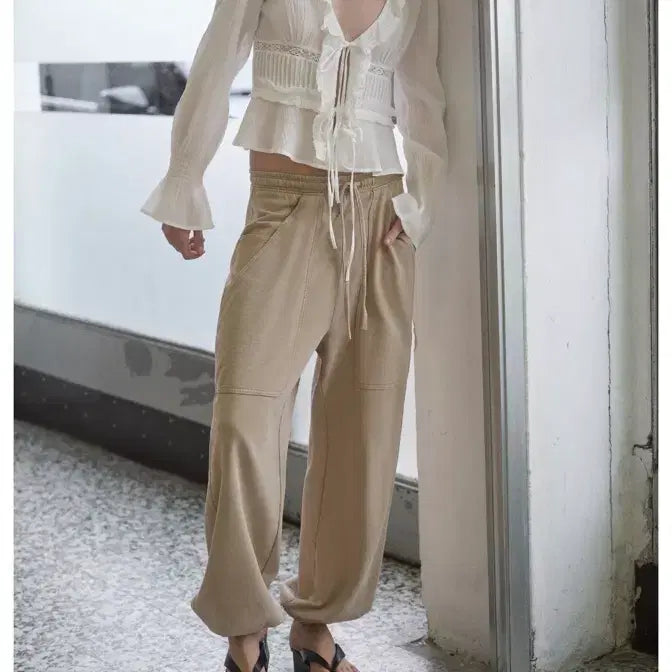 [BUNJANG] ZARA Embroidered & Frill Shirt / 자라 거수 자수 & 프릴셔츠