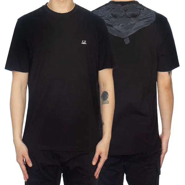 [BUNJANG] CP Company Men's Goggle Print Short Sleeve T-Shirt Black / CP컴퍼니 남성 백 고글 프린팅 티셔츠 18CMTS030A