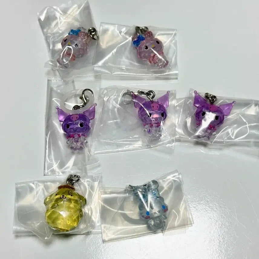 [BUNJANG] Sanrio Crystal Charm My Melody, Kuromi, Pompurin, Cinnamoroll / 산리오 크리스탈 메지루시 마이멜로디, 쿠로미, 폼폼푸린, 시나모롤