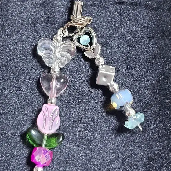 [BUNJANG] Sparkling High-Quality Mini Charm Keychain / 블링블링 고퀄 미니 키링