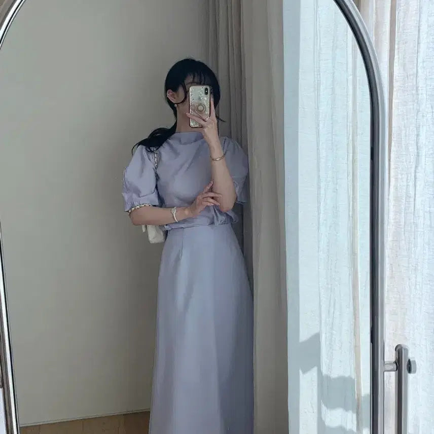 [BUNJANG] Bici Vissini Ouf Scarf Setup Skirt / 바이씨니 오브스카프셋업