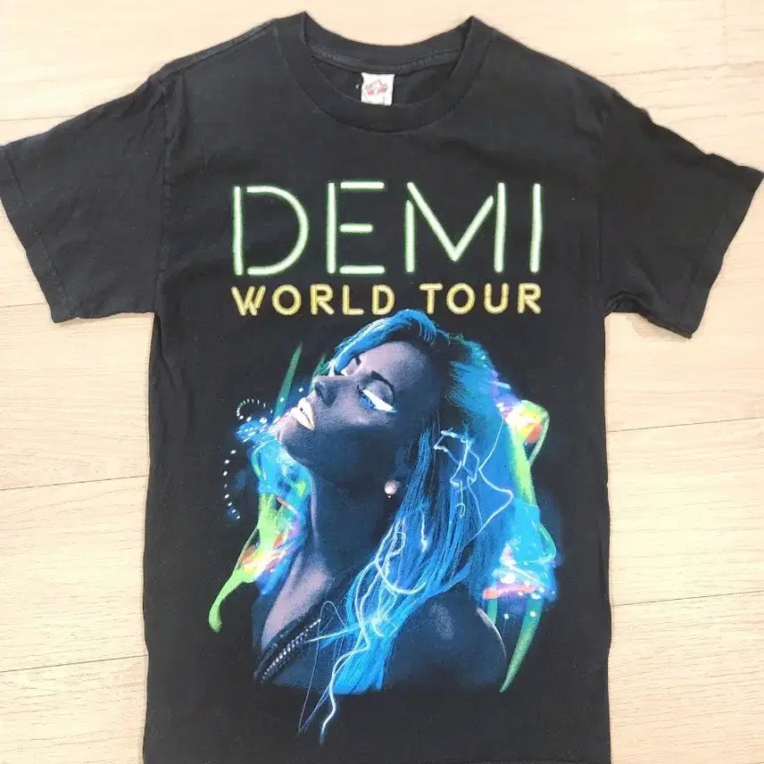 [BUNJANG] Demi Lovato 2014 World Tour Black Short Sleeve T-Shirt Size S / 데미 로바토 월드 투어 2014 반팔 티셔츠 S사이즈