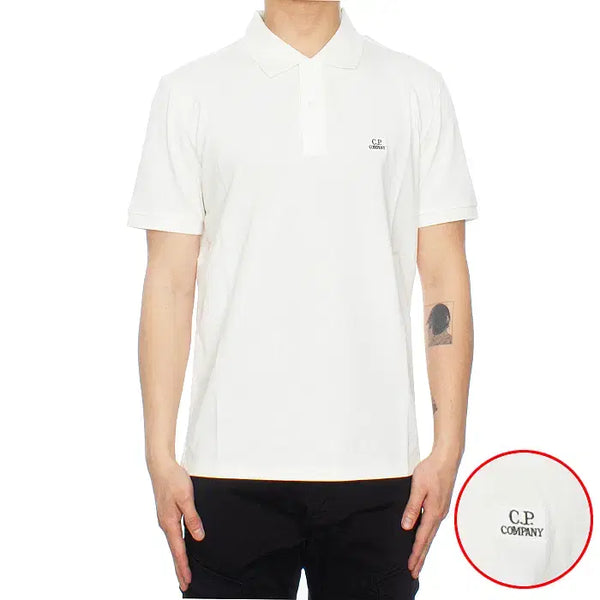 [BUNJANG] CP Company Logo Polo T-Shirt White / CP컴퍼니 로고 PK 카라 티셔츠 18CMPL065A 005263W 10