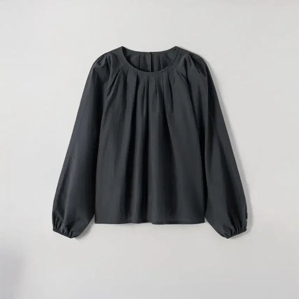 [BUNJANG] Syi Me Haze Pintuck Blouse / 시에 헤이즈 핀턱 블라우스