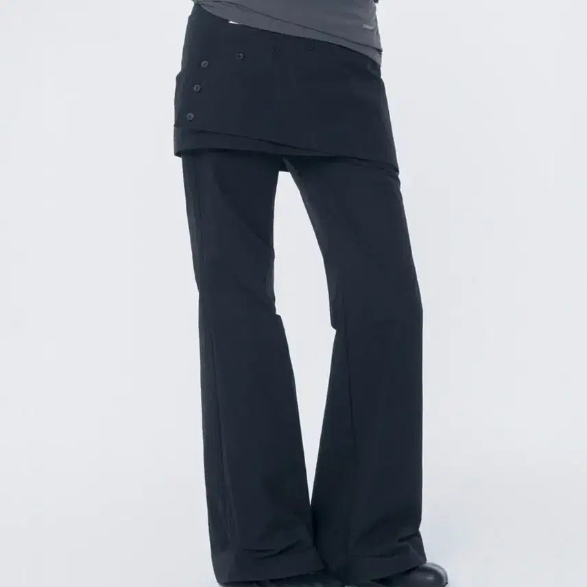 [BUNJANG] Miseki Seoul Wrap Skirt Pants Set Black Size 1 / 미세키서울 랩 스커트 팬츠 세트 블랙 1사이즈