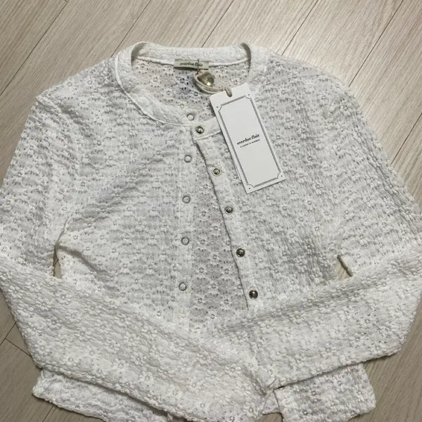 [BUNJANG] Overdue Flare Lace Cardigan - New with Tags / 오버듀플레어 레이스 가디건 새상품 택0