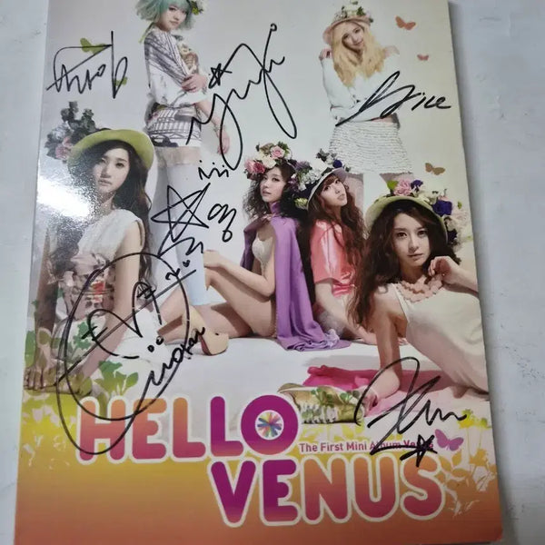 [BUNJANG] Hello Venus 1st Mini Album Autographed CD / 헬로비너스 미니앨범 1집 친필사인 cd 올려봅니다