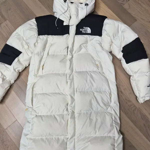 [BUNJANG] The North Face NUPTSE Long Padded Coat Ivory / 노스페이스 눕시 롱패딩 아이보리