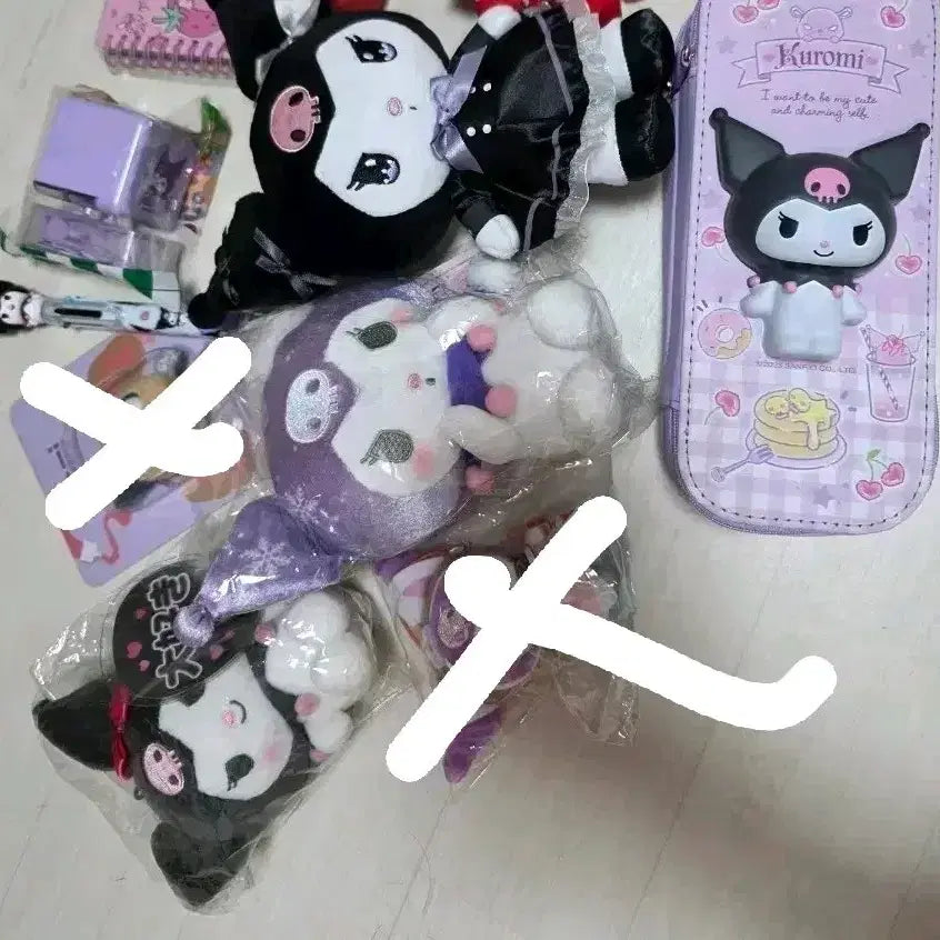 [BUNJANG] Sanrio Hello Kitty, Kuromi, My Melody Plush & Stationery Set / 할인 )산리오 키티 쿠로미  인형 양산계 지뢰계 서브컬쳐
