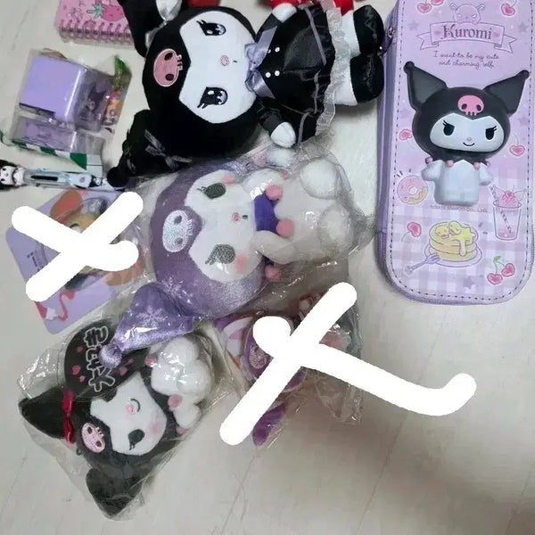 [BUNJANG] Sanrio Hello Kitty, Kuromi, My Melody Plush & Stationery Set / 할인 )산리오 키티 쿠로미  인형 양산계 지뢰계 서브컬쳐
