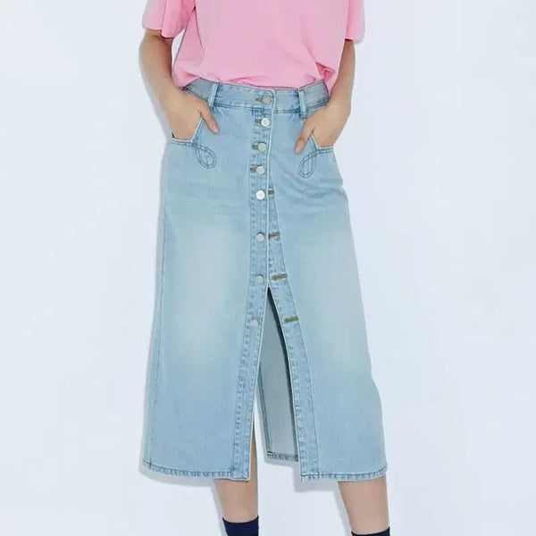 [BUNJANG] Lucky Chouette Denim Skirt / 럭키슈에뜨 데님스커트/36