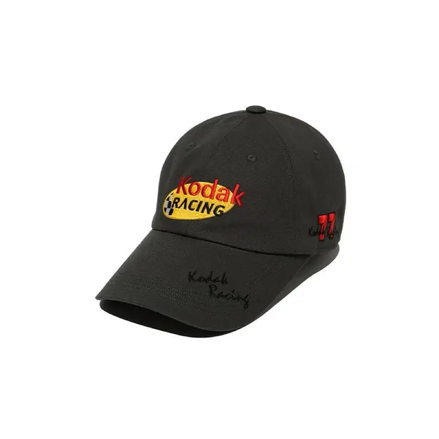 [BUNJANG] Kodak Racing Ball Cap Black / 코닥 레이싱 볼캡 블랙