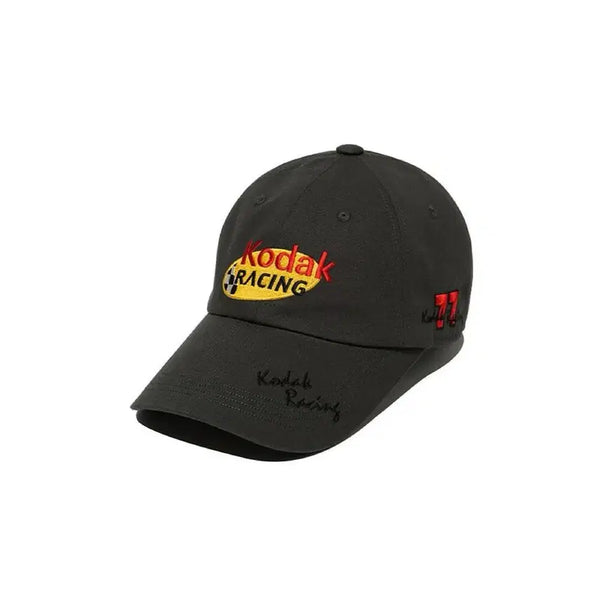 [BUNJANG] Kodak Racing Ball Cap Black / 코닥 레이싱 볼캡 블랙