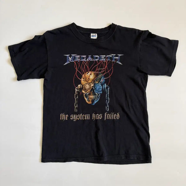 [BUNJANG] 2007 Megadeth Band T-Shirt / 2007 메가 데스 락 밴드 반팔 티셔츠
