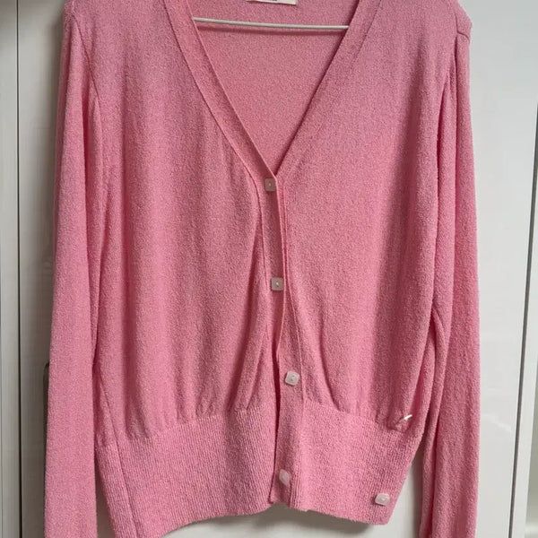[BUNJANG] Bouclé Asymmetrical Cardigan (Spring/Summer) / 부클 언발 가디건 (봄/여름용)